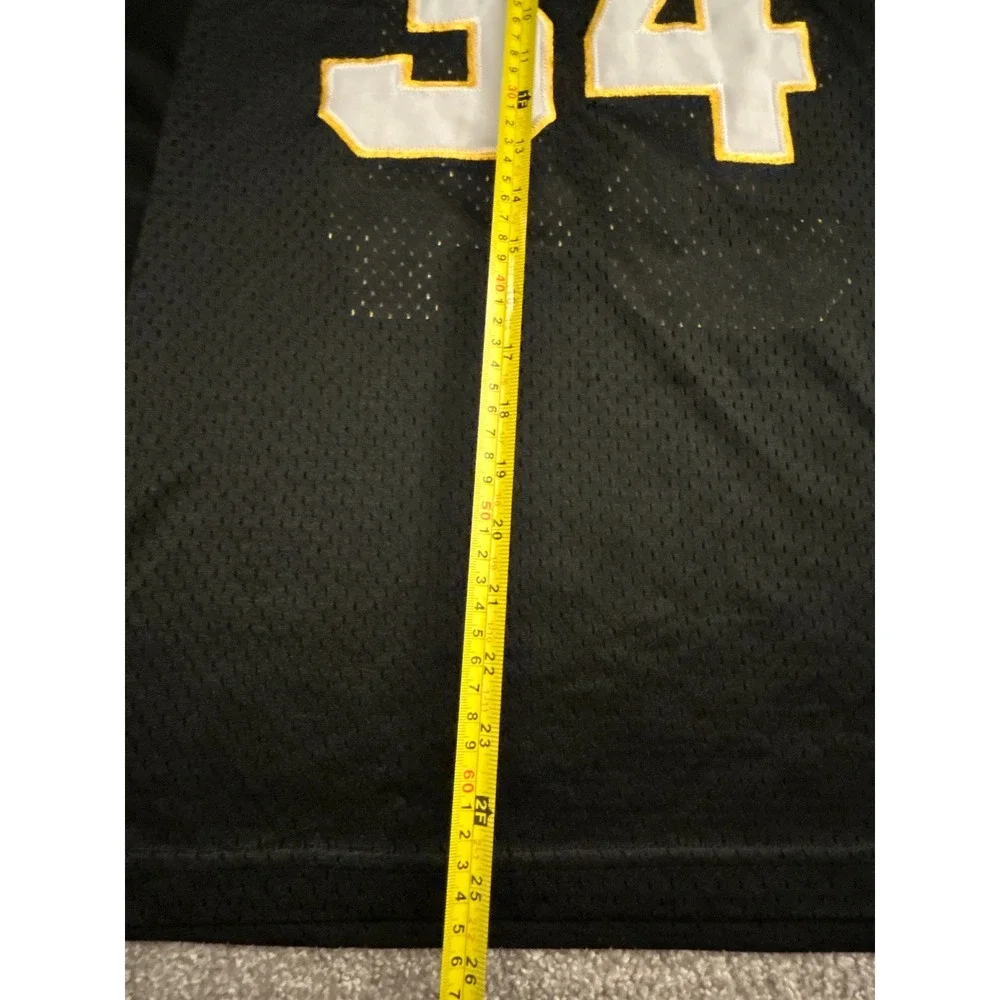 Voit Football Jersey Mens Medium Black Yellow‎ #34 Excellent Mesh Athletic Shirt